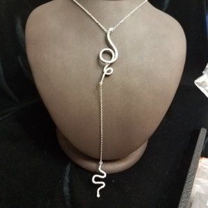 NWT: Inc Snake Y shape necklace